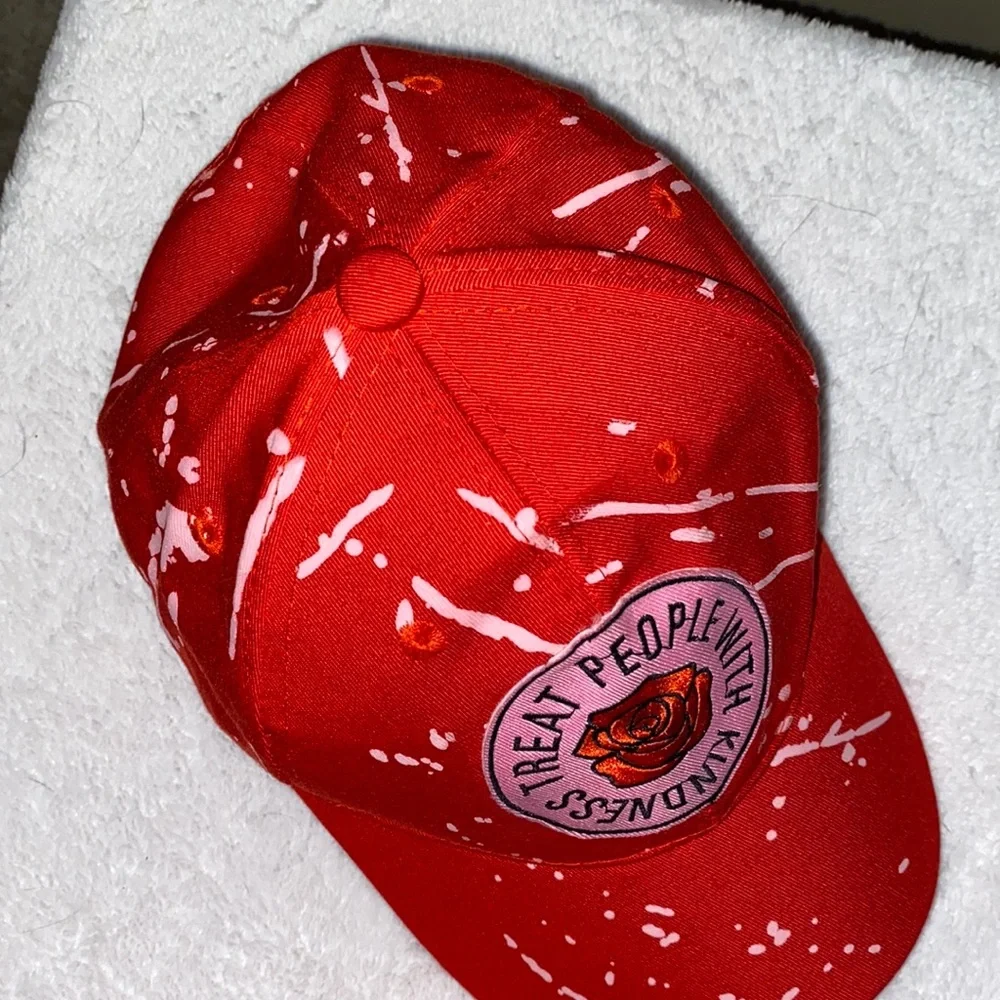 🆕OOAK HARRY STYLES THEMED CAP: “TREAT PEOPLE WITH KINDESS”- HAND CRAFTED